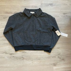 Half zip sweatshirt